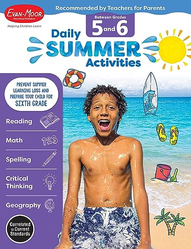 Daily Summer Activities: Moving from 5th Grade to 6th Grade, Grades 5-6